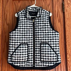 J. Crew gingham vest